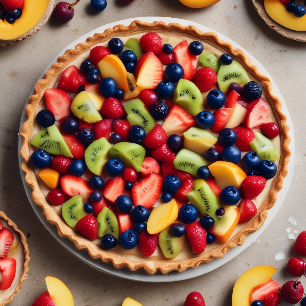 Mixed fruit tart